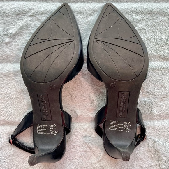 Black kitten heels sz 6.5 - Picture 3 of 3